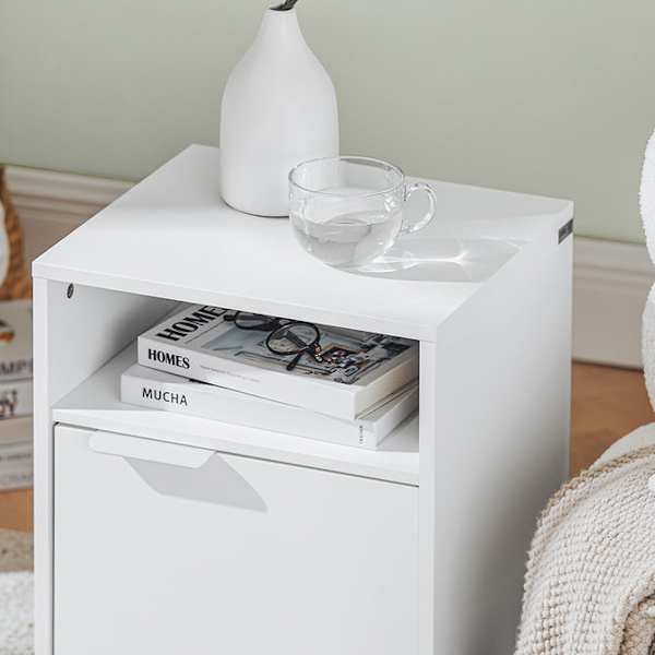 SoBuy Sengebord Sidebord Sofabord FBT124-W
