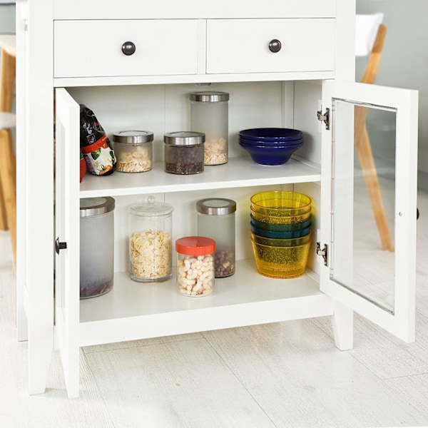 SoBuy Eteisen kaappi Kulmakaappi Lipastot ja vitriinit FSB05-W White W80 x D32 x H86cm