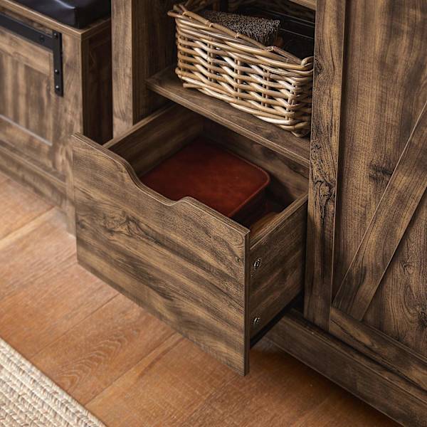 SoBuy Kenkäkaappi Kulmakaappi Lipastot ja vitriinit FSB59-N Brown Cabinet with 1 door