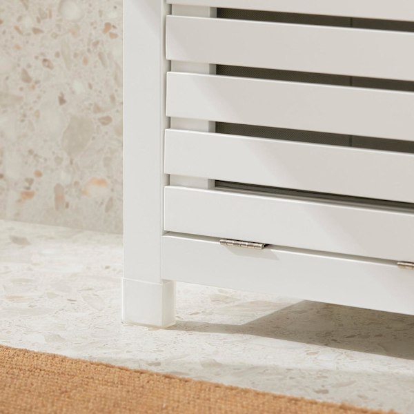 SoBuy Badeværelsesskab Vasketøjskurv Badeværelsesmøbler BZR67-W Laundry cabinet