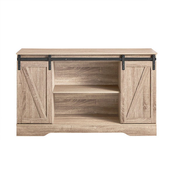 SoBuy Öppet skåp Skåp Vitrinskåp Skänk Avlastningsbord FSB60-E Nature Cabinet with 2 doors
