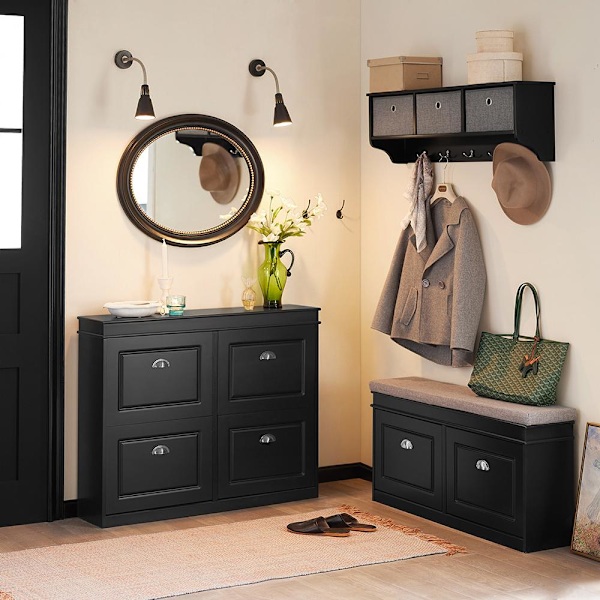SoBuy Smart skoskab med vippefunktion, FSR79-SCH Black L105*B24*H83cm