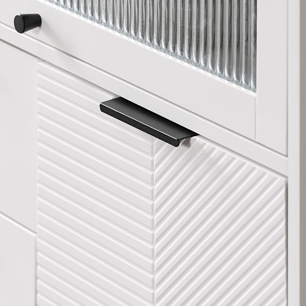 SoBuy Senkki Pöytäkaappi Vitriinikaappi Kenkäkaappi FSB94-W 86*40*108cm