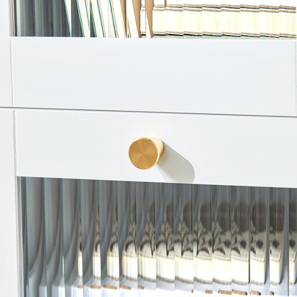 SoBuy Sengebord Cafébord Sofabord med skuffe Sidebord FBT139-W