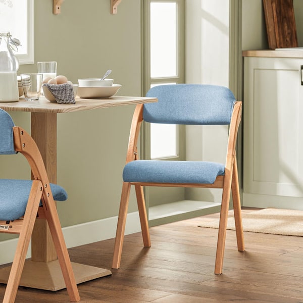 SoBuy Klappstol Skrivbordsstol FST92-BL Blue