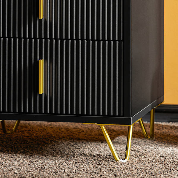 SoBuy Nattduksbord Soffbord Sidobord Sängbord FBT115-L-SCH black 40*40*63cm