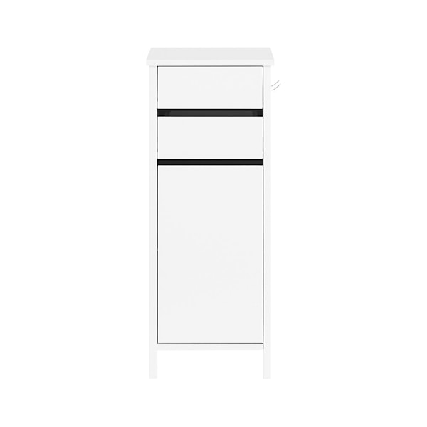 SoBuy Nattduksbord 2 lådor Soffbord Sidobord Sängbord FWT108-W White