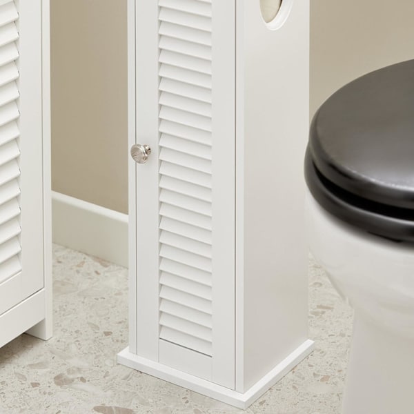 SoBuy Wc harja Wc paperiteline Kylpyhuone kulmahylly BZR49-W