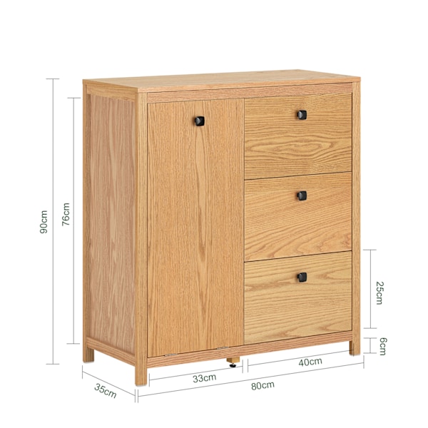 SoBuy Korkea kaappi Pyykkikaappi pyykkikorin kanssa BZR97-N Base cabinet with laundry basket