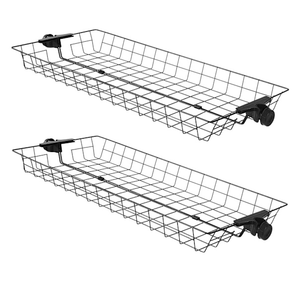 SoBuy 2 Korgar till Klädstång, FRG34-P02 Vit L83 x W38 x H8cm