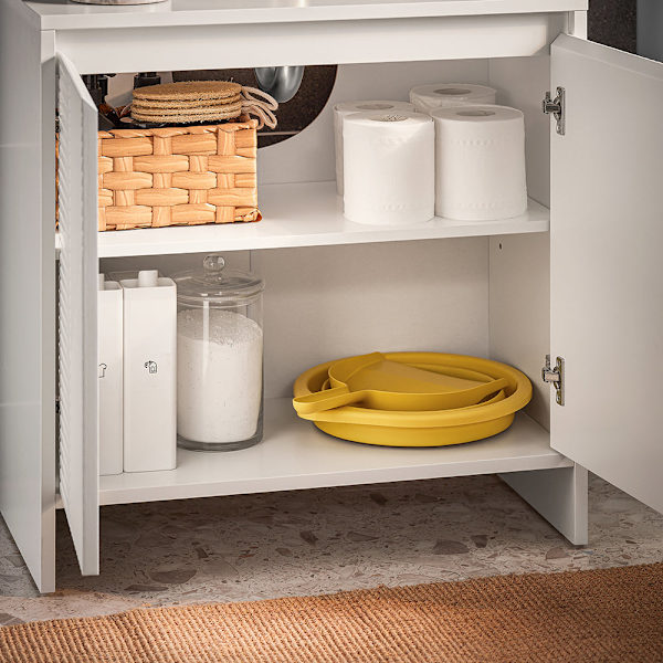 SoBuy kylpyhuone kaappi Allaskaappi 2 ovea BZR157-W Under sink cabinet