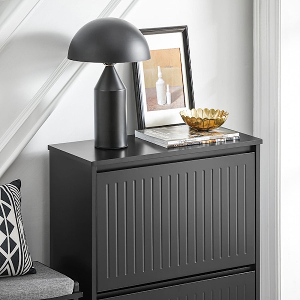 SoBuy Smalt skoskåp Skohylla Skoställ Hylla FSR165-K-SCH Black 61*26*81cm
