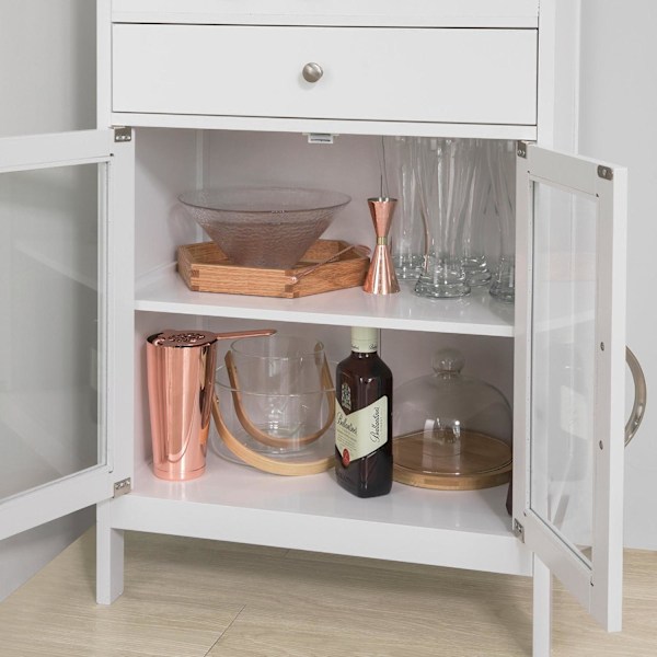 SoBuy Kökshylla Vinskåp Köksskåp Sideboard FSB24-W
