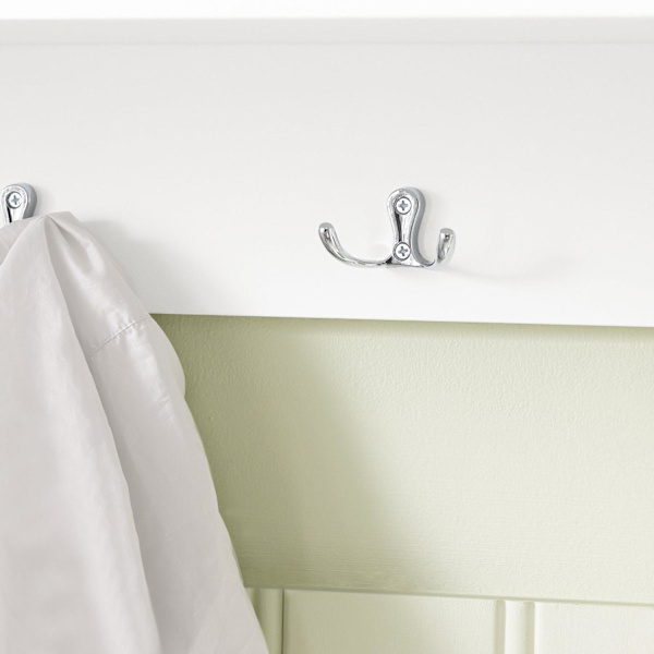 SoBuy Seinähylly Vaatekaappi 3 laatikkoa ja 5 koukkua FRG282-W White