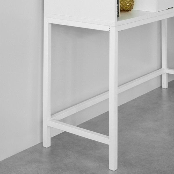 SoBuy Kapea senkki Eteisen kaappi Vitriinikaappi FSB21-W White W92 x D30 x H80cm
