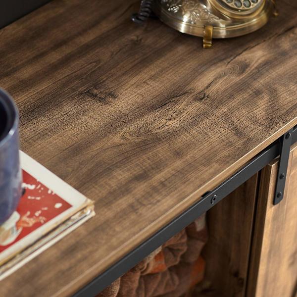 SoBuy Liukuovikaappi Pöytäkaappi Senkki Kulmakaappi FSB60-N Brown Cabinet with 2 doors