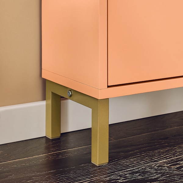 SoBuy Skoskab Skohylde Entré Skoskab med 4 rum FSR100-RS Orange