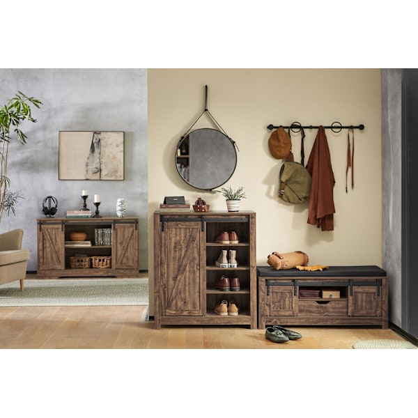 SoBuy Kenkäteline penkki Kenkäkaappi Kenkähylly FSR118-N Brown Bench