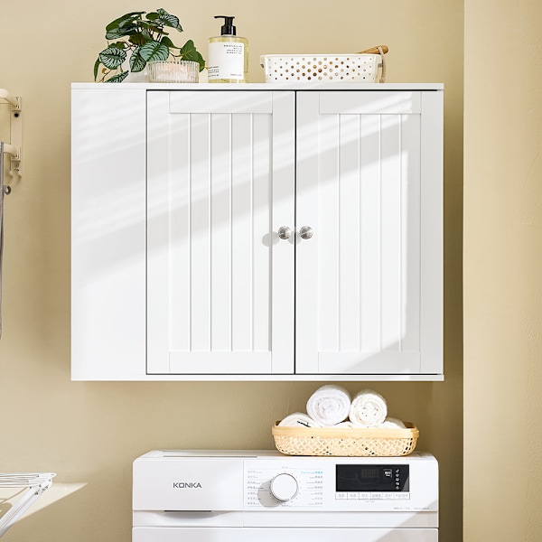 SoBuy Väggskåp med 2 dörrar Överskåp BZR188-W White 75*30*60CM