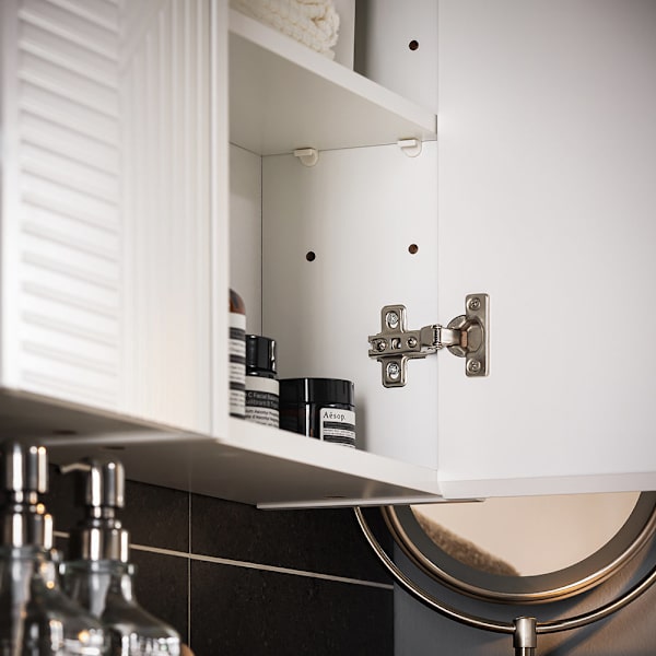 SoBuy kylpyhuone kaappi Seinäkaappiin Peilikaappi BZR153-W Mirror Cabinet
