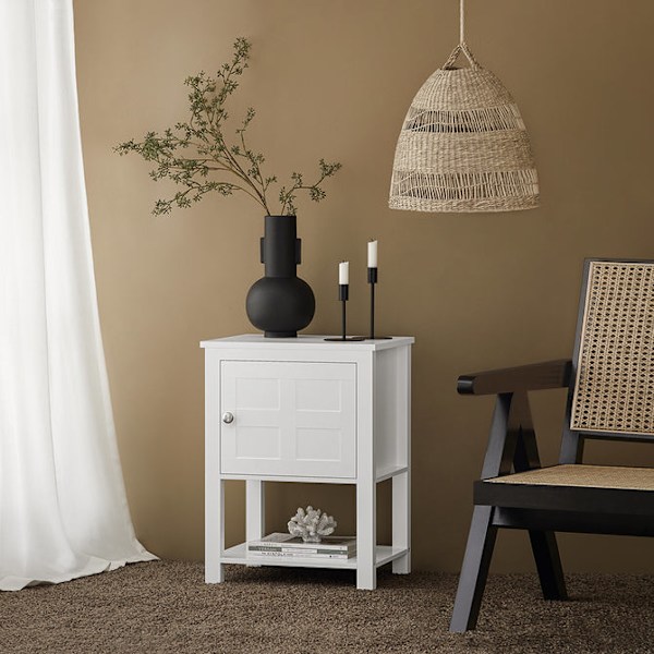 SoBuy Yöpöytä Lipasto sohvapöytä Sohvapöytä FBT113-W White