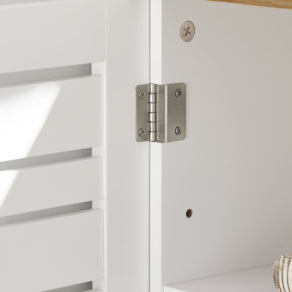 SoBuy Hjørneunderskab Underskab Badeværelsesskab BZR40-W Sink cabinet(on wall)