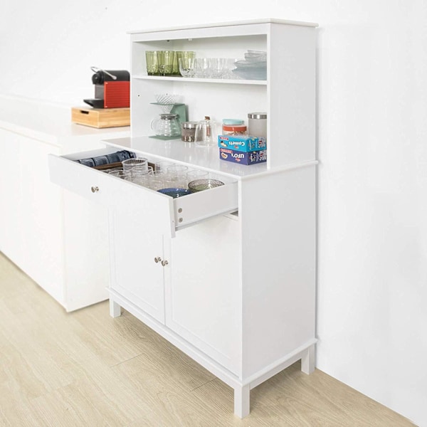 SoBuy Keittiön kaapi Lipastot Mikroaaltouuniteline FSB26-W Color W90 x D40 x H148cm