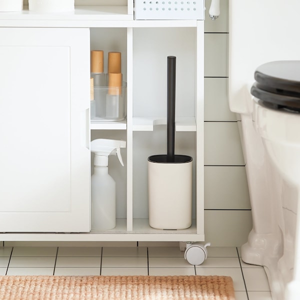 SoBuy WC-paperiteline Kylpyhuonekaappi pyörillä BZR176-W