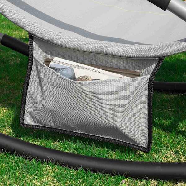 SoBuyGungstol Loungestol Utemöbler, Testad för 150 kg OGS28-HG Gray 1 Piece