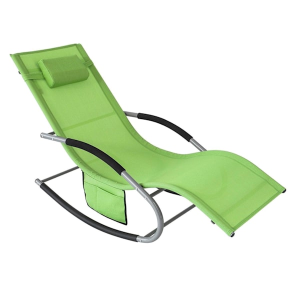 SoBuyGungstol Loungestol Utemöbler, Testad för 150 kg OGS28-GR Green 1 Piece