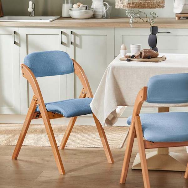 SoBuy Klappstol Skrivbordsstol FST92-BL Blue