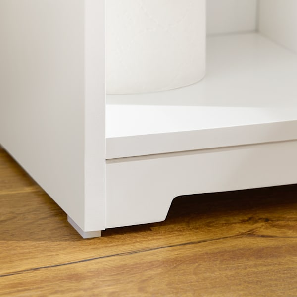 SoBuy WC-paperiteline WC-hylly Kylpyhuonekaappi BZR189-W White 50*21*86cm