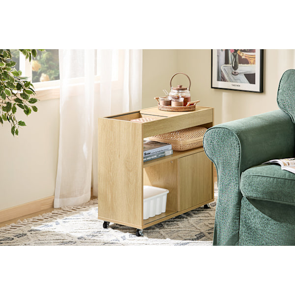 SoBuy Sengebord Sofabord Mobilt sidebord Endebord FBT152-N