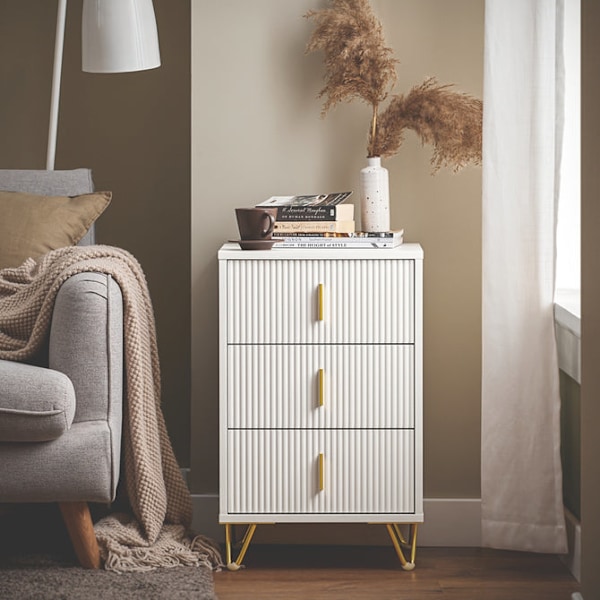 SoBuy Sidebord Sofabord Endebord Cafébord FBT115-L-W 40*40*63cm