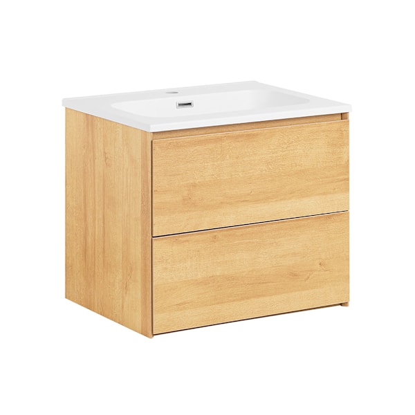 SoBuy Underskab til håndvask Badeværelsesskab Vægskab BZR174-N Under sink cabinet