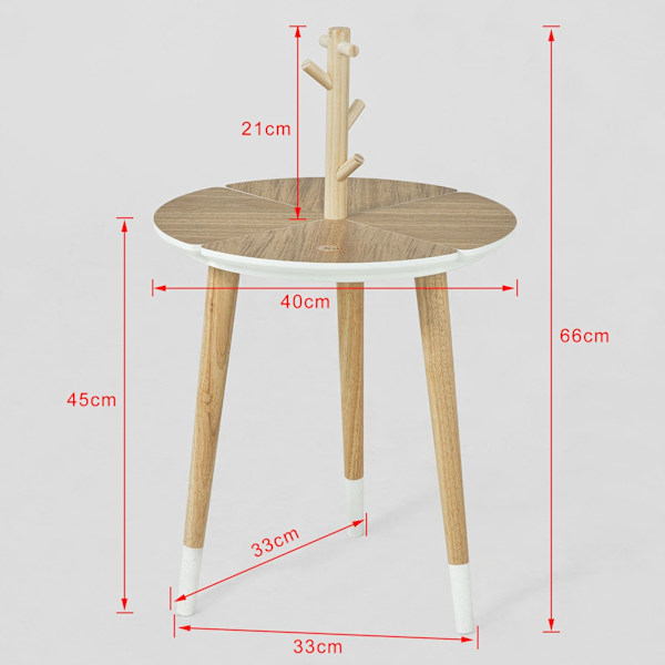 SoBuy, vardagsrumsbord, soffbord, sidobord, FBT38-WN