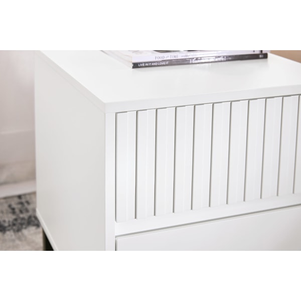 SoBuy Sengebord Sofabord Mobilt sidebord Endebord FBT157-W