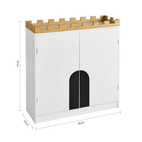 SoBuy Barnhylla FörvaringskombinationvitKMB44-W L86*B30*A87cm