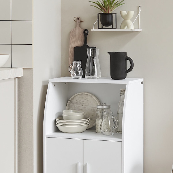 SoBuy Keittiön kaapit mikroaaltouunille Pyörällinen FRG241-W