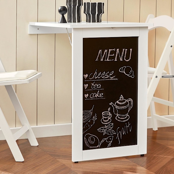 SoBuy, Väggmonterat klaffbord,Barbord, Matbord, FWT20-W WHITE