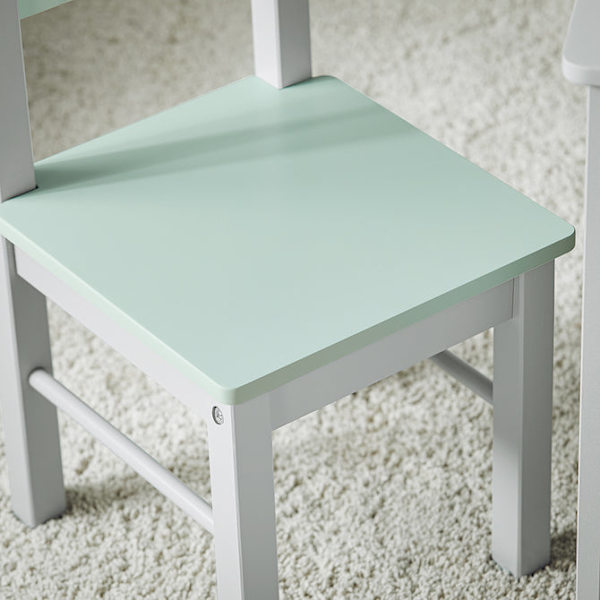 SoBuy Børnebordsæt med opbevaring KMB88-HG 60*60*48cm