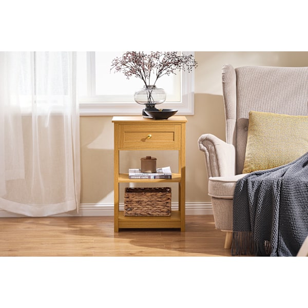 SoBuy Sengebord Sofabord Sidebord FBT46-N Nature