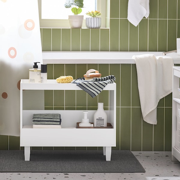 SoBuy Soffbord Förvaringsbord Sidobord Cafébord FBT147-W