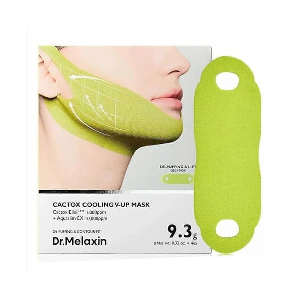 Dr.Melaxin Cactox Cooling V-Up Mask - 3D Løftende Opstrammende Ansigtsbånd til Hage- og Halskonturering