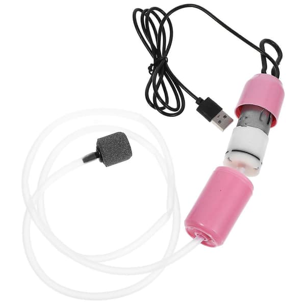 Tyst USB-akvarie-luftpump, syrepump för akvarium, tyst akvarie-luftningspump
