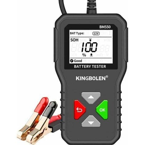 6V 12V 24V Digital Batteritester – 100-2000 CCA Testområde – 1,8\" HD-skjerm