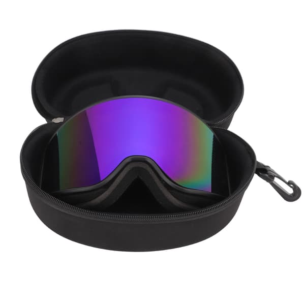 Dobbeltlags antidugg UV-beskyttende skibriller med etui og utskiftbare linser