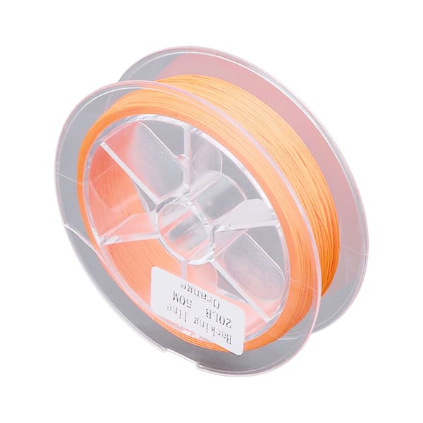 Vaxfri flugfiskelina 20LB 50m i orange polyester