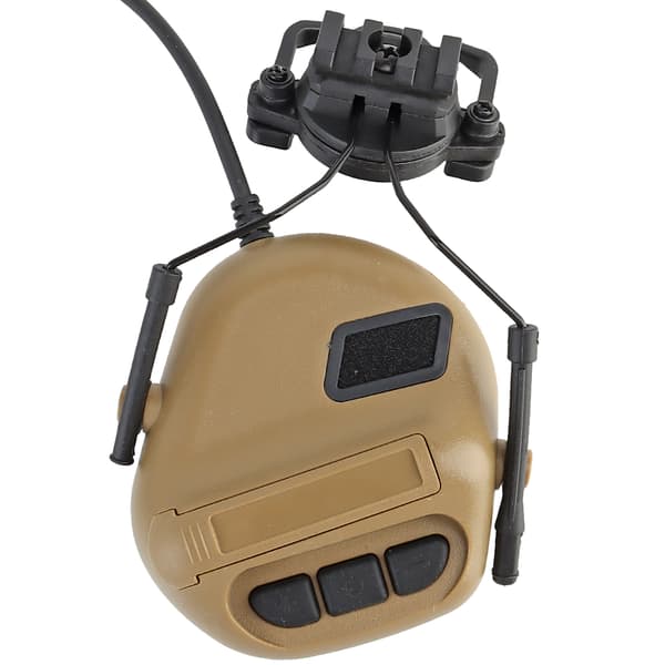Hjelmheadset med justerbar 360° hørselvern og avtakbar mikrofon