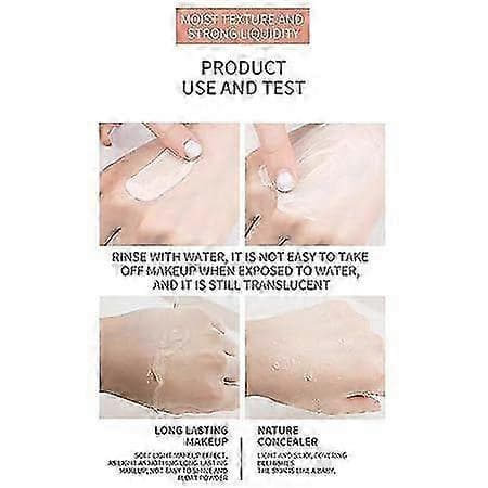 Stick foundation, 2-i-1 hvit stift med børste, gir full dekning.